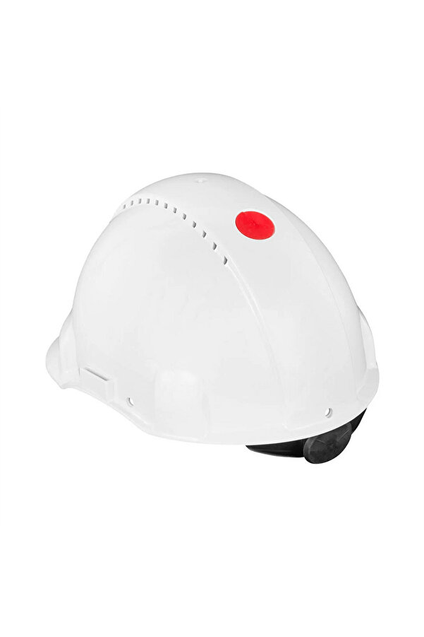3M ™ G3000NUV-VI Sert Başlık, Uvicator, Mandallı, Havalandırmalı, Plastik Ter Bantlı Baret / Beyaz