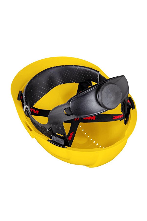 3M ™ G3000NUV-GU Sert Başlık, Uvicator, Mandallı, Havalandırmalı, Plastik Ter Bantlı Baret / Sarı