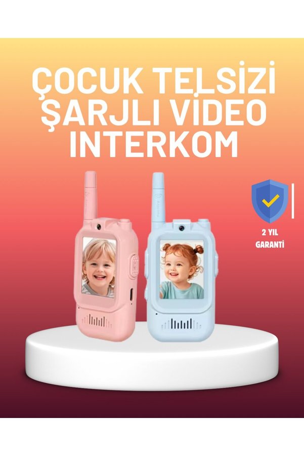 Ezere Ekranlı Walkie Talkie Oyuncağı Ses Ve Görüntü Destekli - Karbul5437-4517