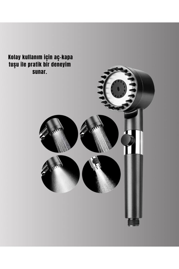 Etc Banyo İçi̇n Fi̇ltreli̇ Duş Başlığı Prati̇k Kullanım - Mmmmmm7578-6539