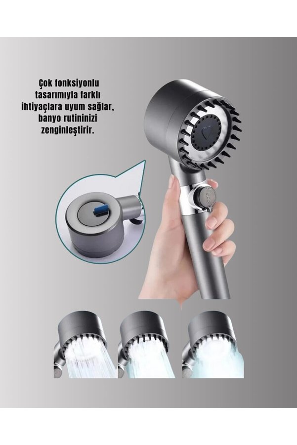 Etc Banyo İçi̇n Fi̇ltreli̇ Duş Başlığı Prati̇k Kullanım - Mmmmmm7578-6539