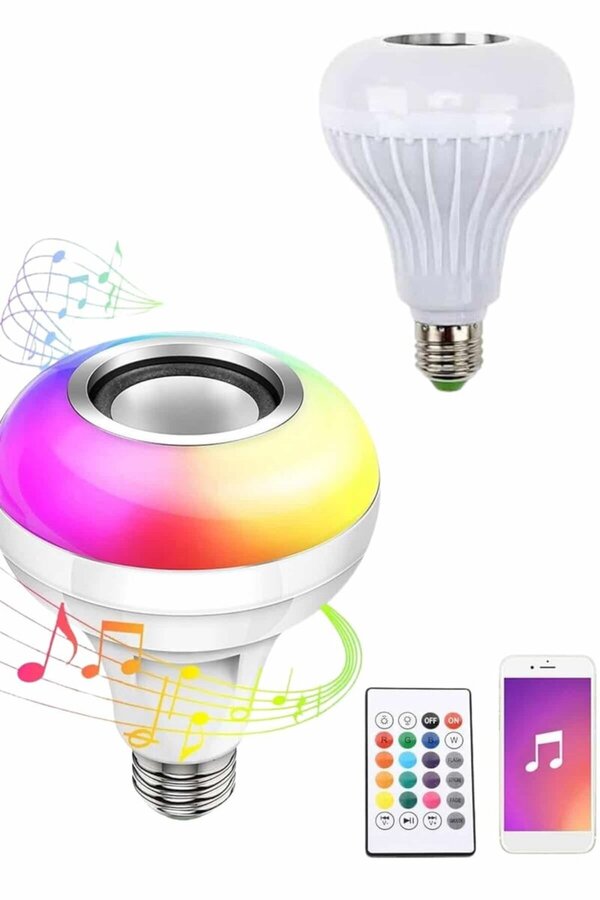 Ethab Gi̇yi̇m Bluetooth Hoparlör Akıllı Rgb Led Işık Renk Deği̇şti̇rme Ses Bombası Ampül G - Glst2526-325