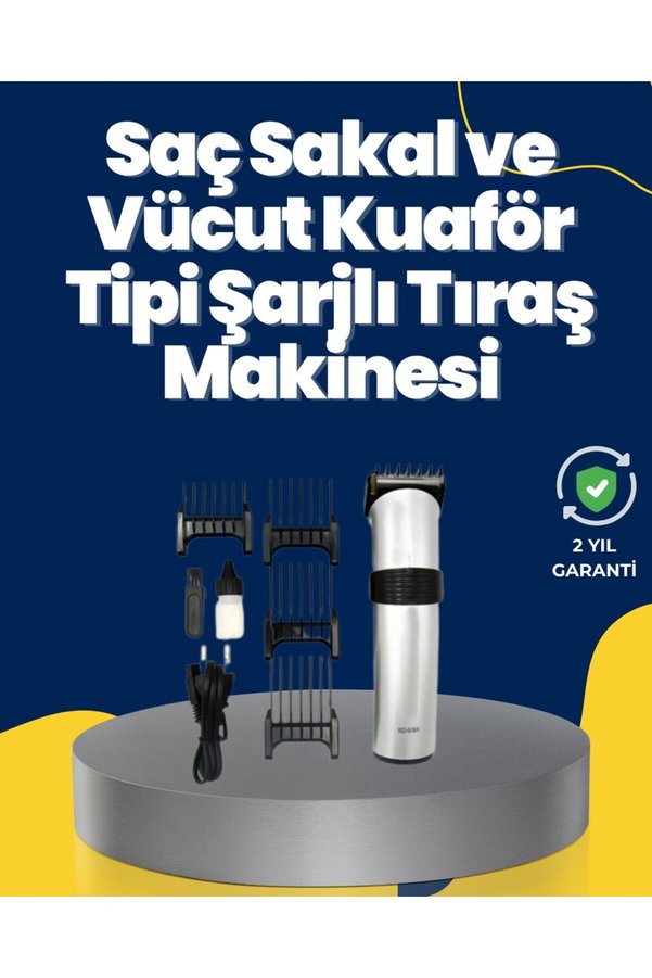 Babuba 5 Farklı Kesim Tarağıyla Gelen Çok Amaçlı Tıraş Cihazı - Bbbbbb4811-3580