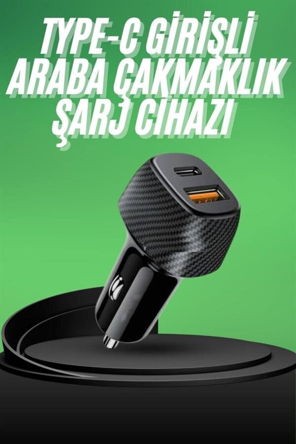 Microlyra Type-C Girişli Araba Çakmaklık Şarj Cihazı 38W Oto Çakmaklık - Brkdnf8092-1409
