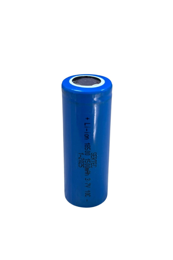 Evi̇mdeyokyok Sertec 3.7V Li̇-İon 18500 1500 Mah 10C Şarjlı Pi̇l
