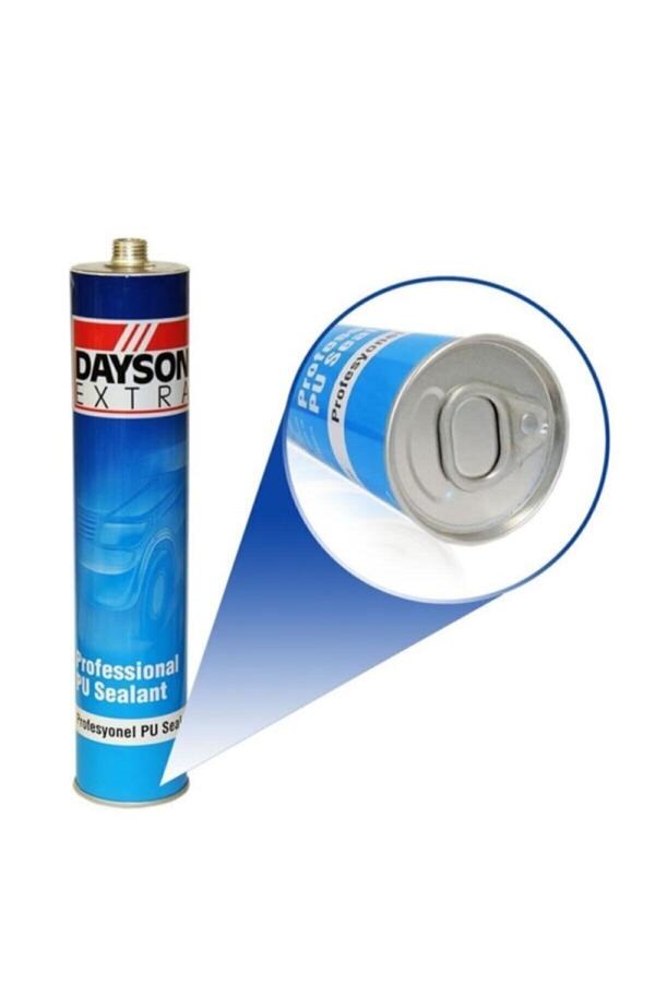 DAYSON Extra Pu Mastik Silikonize Yapıştırıcı Beyaz Renk 280ml Güçlü Ve %100 Su Geçirmez+tabanca Set