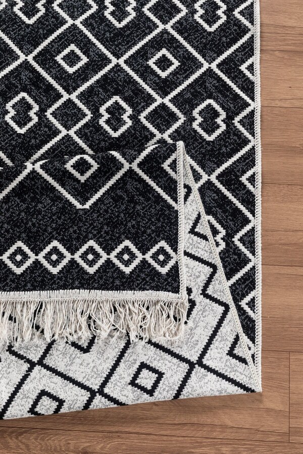 Valery Home Arya Vl Çift Taraflı katlanabilir yıkanabilir yüksek Kalite Pamuk Salon oturma Odası balkon Kilim