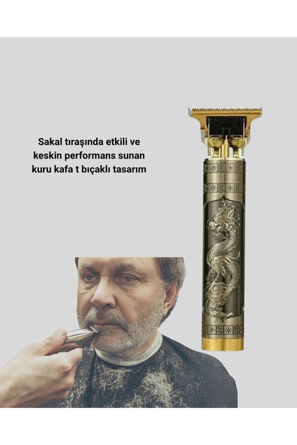 Geneloem T Lı Profesyonel Çizik Tıraş Makinesi Seti – 120 Dakika Kullanım Şarjlı & K - Lum1Na9968-3