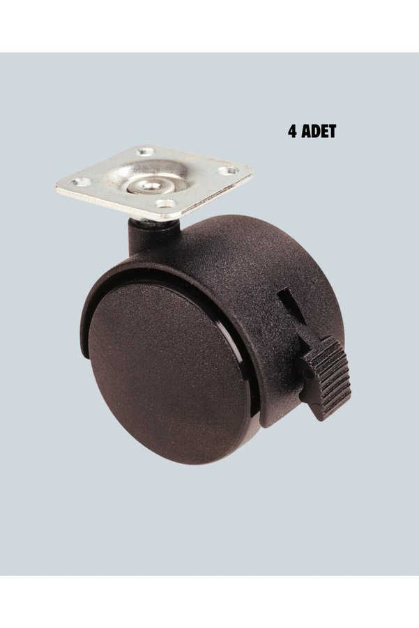 Ethab Giyim 4’Lü Kilitli Tekerlek Ayak 4 Cm Sessiz Ve Dayanıklı - Glst5229-9000