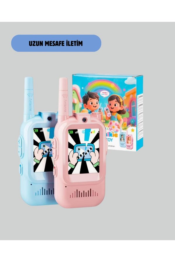 Ezere Ekranlı Walkie Talkie Oyuncağı Ses Ve Görüntü Destekli - Karbul5437-4517