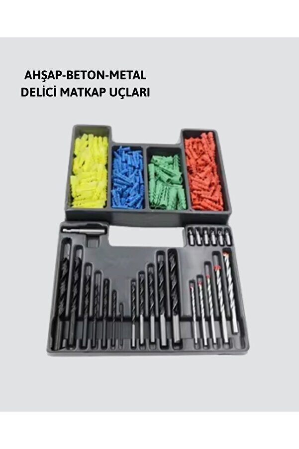 Ethab Gi̇yi̇m Ahşap Metal Beton Delme Uç Seti̇ Organi̇zerli̇ Karbon Çeli̇k Matkap Ucu - Glst9720-2437