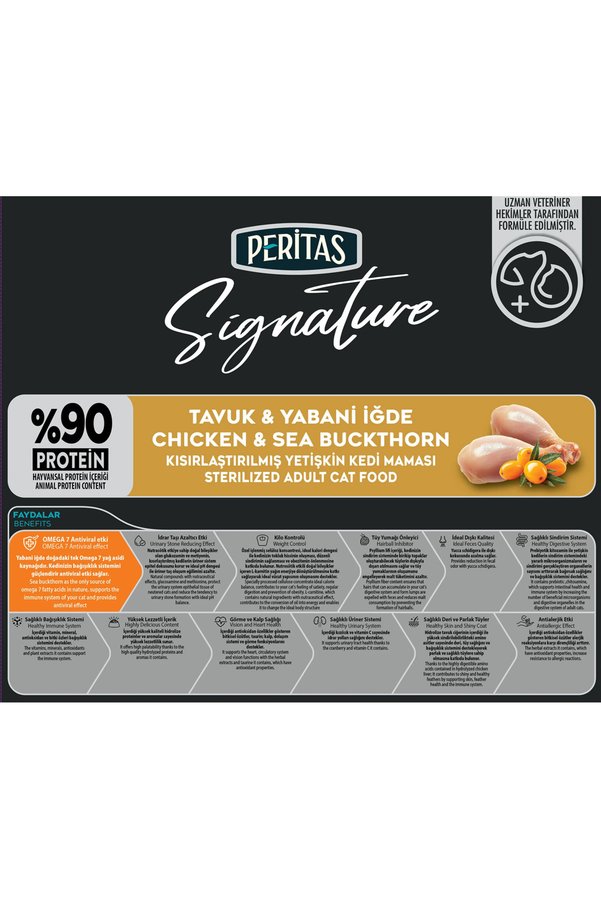 Signature Peritas Tavuklu Kısırlaştırılmış Kedi 2 Kg