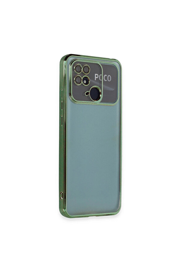 Evi̇mdeyokyok Xi̇aomi̇ Redmi̇ 10C Kılıf Razer Lensli̇ Si̇li̇kon - Yeşi̇l