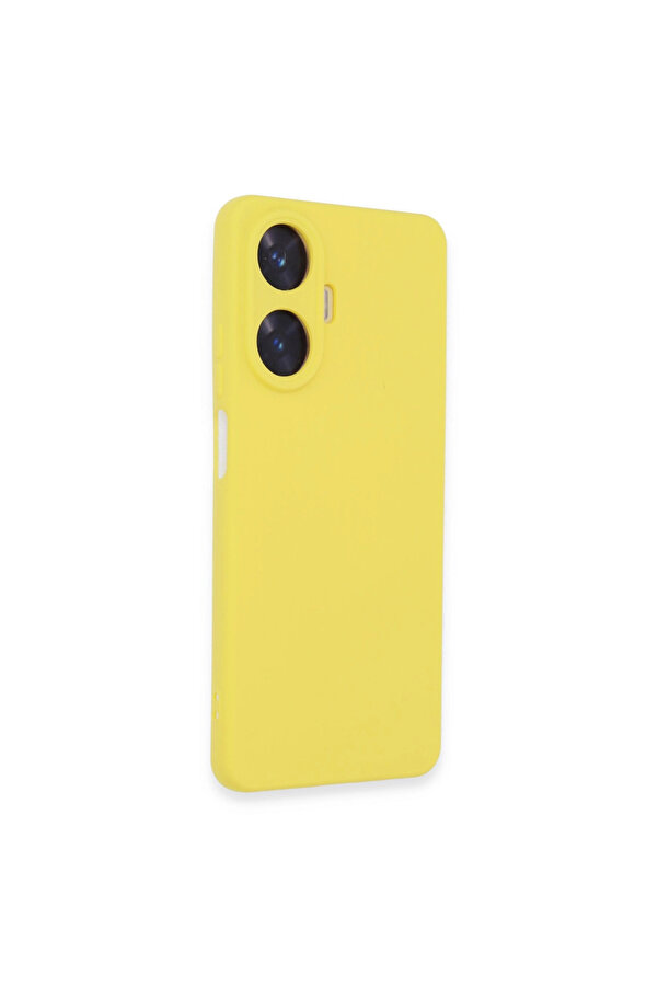 Evi̇mdeyokyok Realme C55 Kılıf Nano İçi̇ Kadi̇fe Si̇li̇kon - Sarı