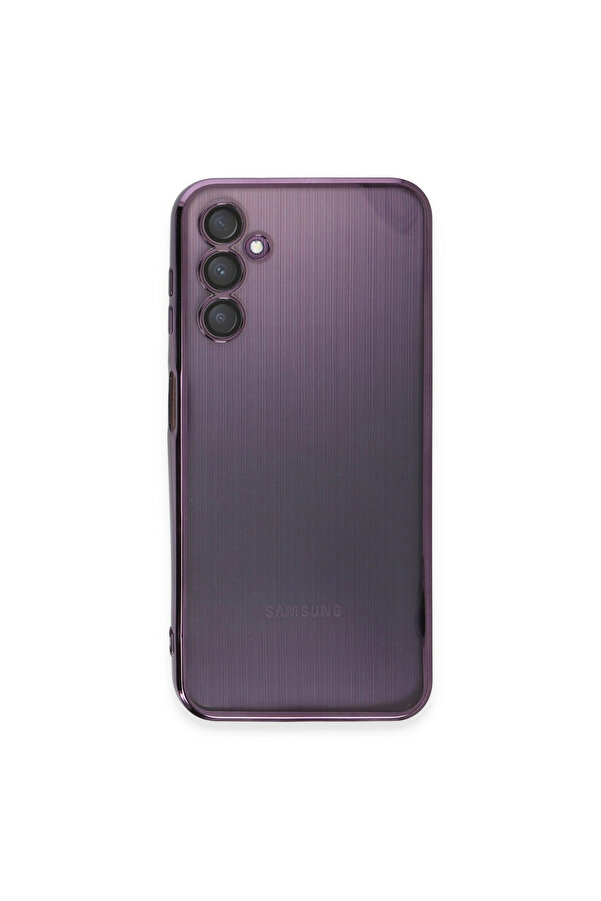 Evi̇mdeyokyok Samsung Galaxy A14 4G Kılıf Razer Lensli̇ Si̇li̇kon - Mor