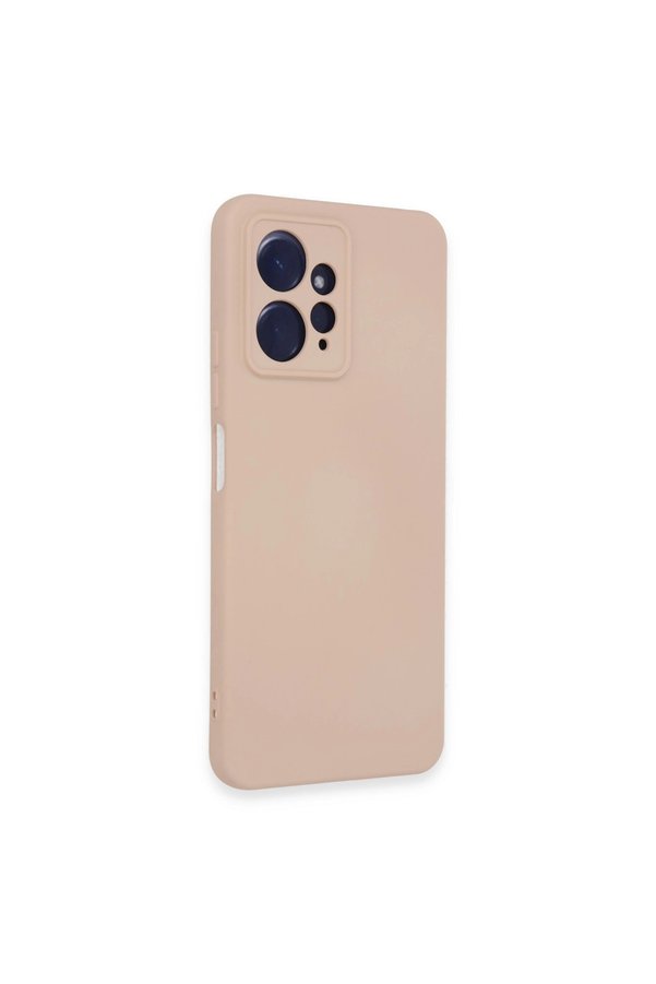Evimdeyokyok Xiaomi Redmi Note 12 4G Kılıf Nano İçi Kadife Silikon - Pudra