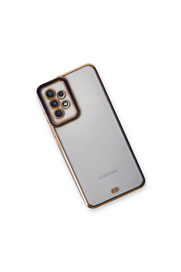 Evimdeyokyok Samsung Galaxy A33 5G Kılıf Liva Lens Silikon - Mavi
