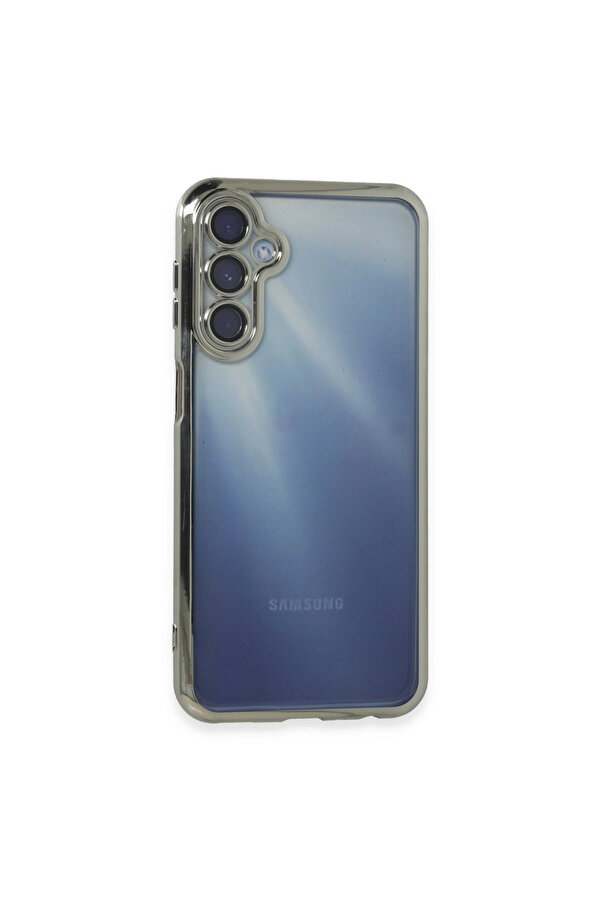 Evi̇mdeyokyok Samsung Galaxy A15 4G Kılıf Razer Lensli̇ Si̇li̇kon - Gümüş
