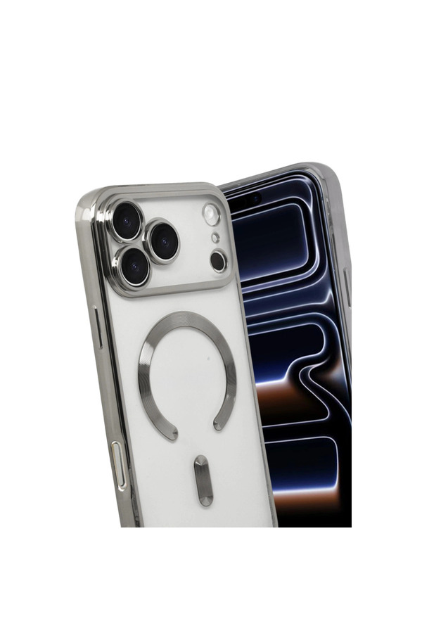 Evi̇mdeyokyok Apple İphone 17 Pro Max Kross Magneti̇csafe Kapak - Gümüş
