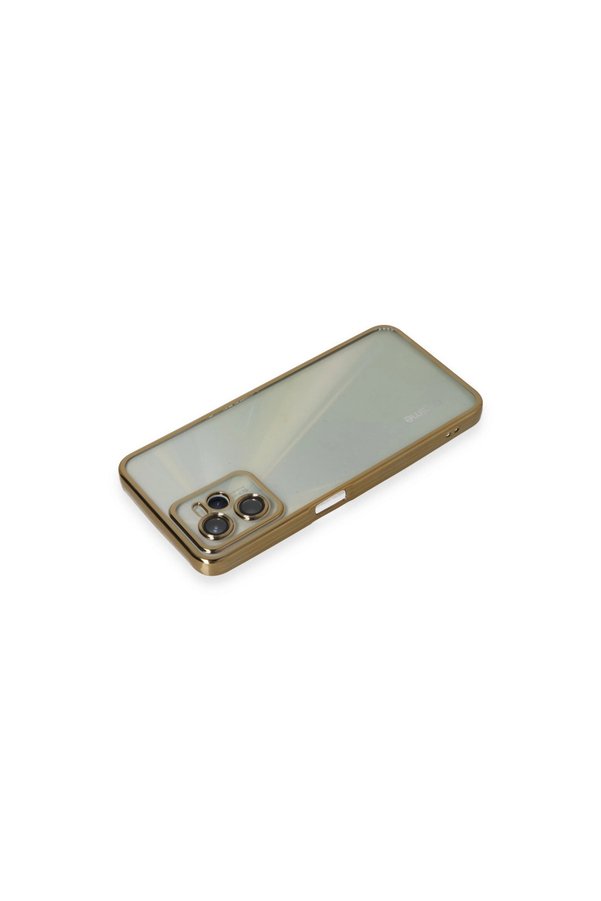 Evimdeyokyok Realme C35 Kılıf Razer Lensli Silikon - Gold