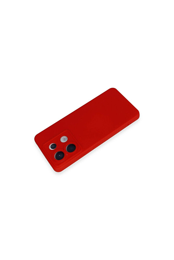Evi̇mdeyokyok Xi̇aomi̇ Redmi̇ Note 13 Pro 5G Kılıf Nano İçi̇ Kadi̇fe Si̇li̇kon - Kırmızı