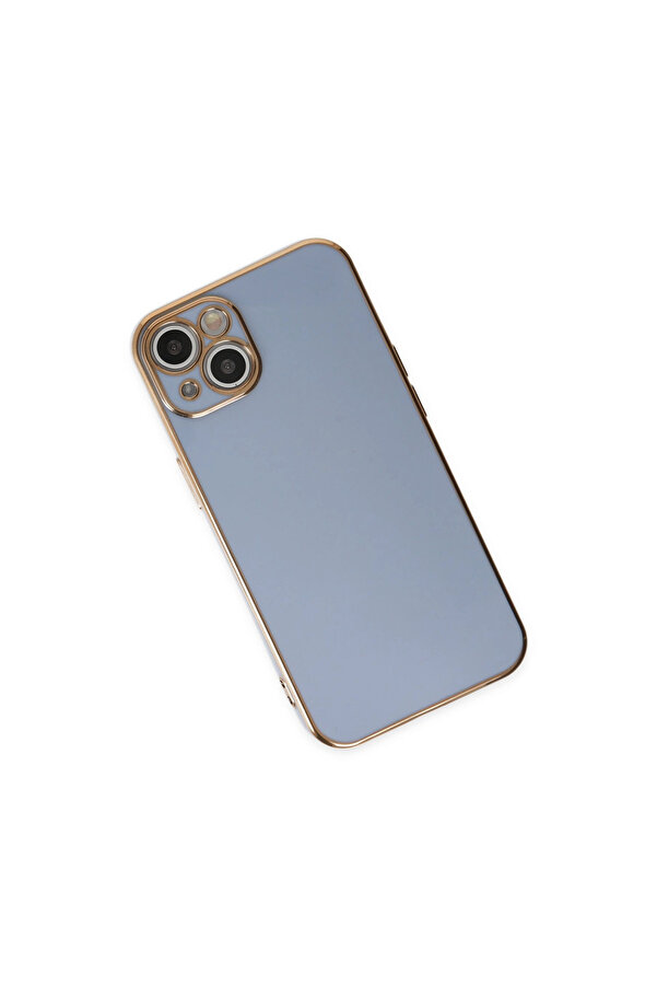 Evi̇mdeyokyok Apple İphone 14 Kılıf Volet Si̇li̇kon - Mavi̇