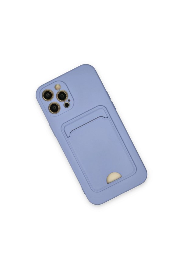 Evimdeyokyok Apple İphone 12 Pro Max Kılıf Kelvin Kartvizitli Silikon - Lila