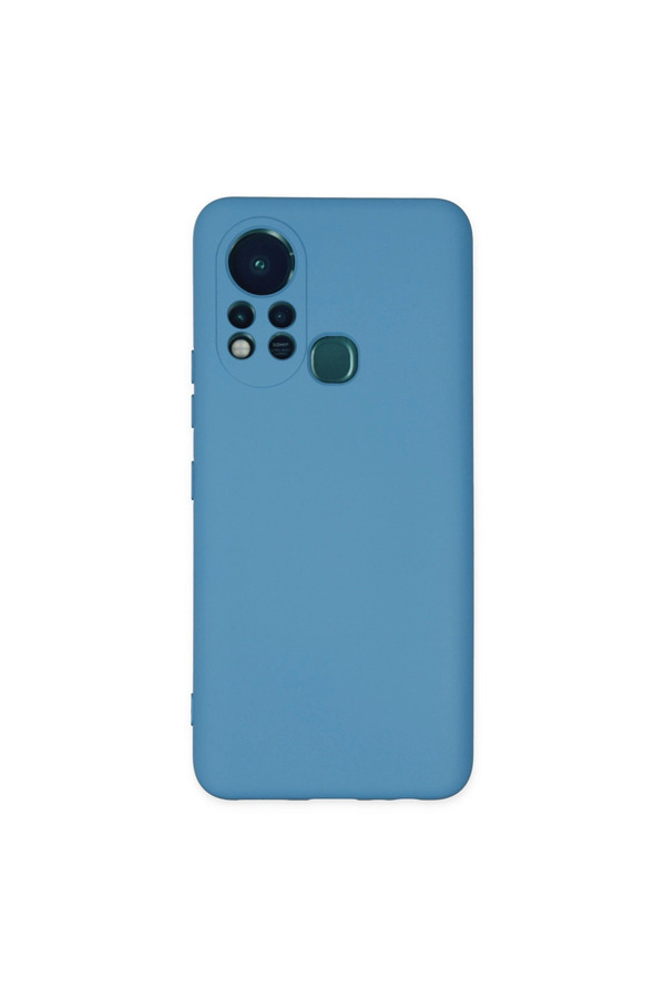 Evi̇mdeyokyok İnfi̇ni̇x Hot 11S Kılıf Nano İçi̇ Kadi̇fe Si̇li̇kon - Mavi̇