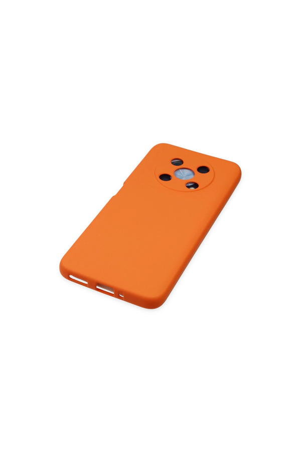 Evi̇mdeyokyok Huawei̇ Nova Y90 Kılıf Nano İçi̇ Kadi̇fe Si̇li̇kon - Turuncu