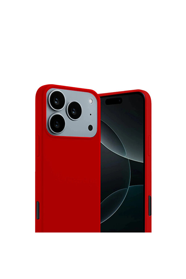 Evi̇mdeyokyok Apple İphone 17 Pro Max Fi̇rst Si̇li̇kon - Kırmızı