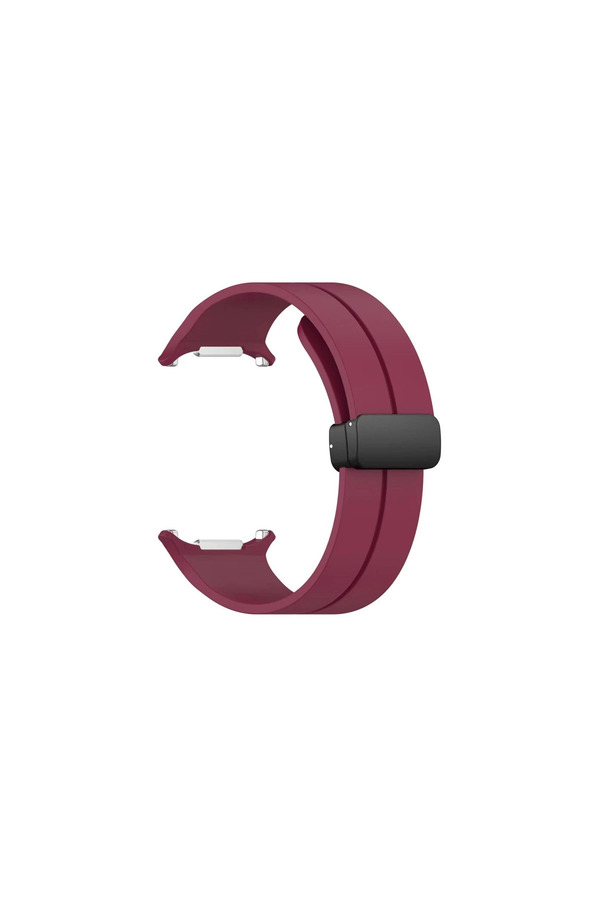 Evi̇mdeyokyok Watch 7 Ultra Kr418 Tender Si̇li̇kon Kordon - Bordo