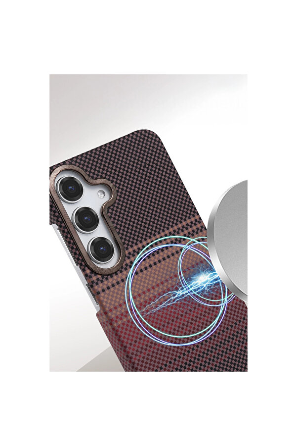 Evi̇mdeyokyok Samsung Galaxy A35 5G Vega Magsafe Kapak - Gri̇
