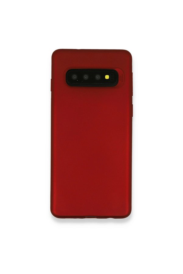 Evimdeyokyok Samsung Galaxy S10 Plus Kılıf First Silikon - Bordo