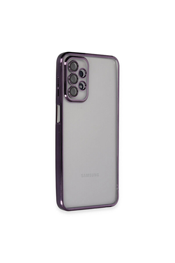 Evi̇mdeyokyok Samsung Galaxy A23 4G Kılıf Razer Lensli̇ Si̇li̇kon - Mor