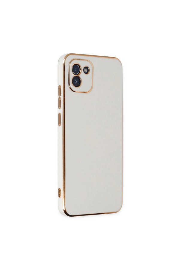 Evimdeyokyok Samsung Galaxy A03 Kılıf Volet Silikon - Beyaz