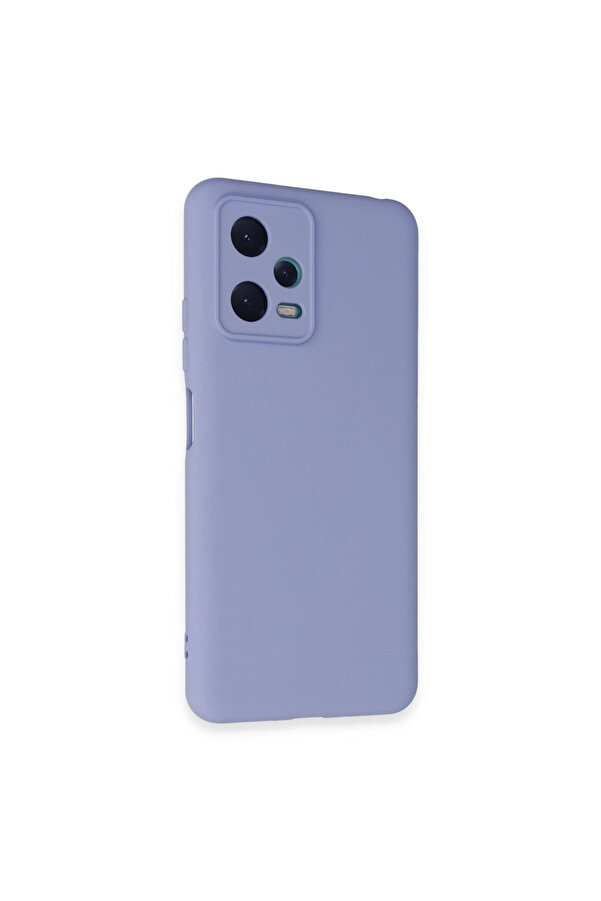 Evi̇mdeyokyok Xi̇aomi̇ Redmi̇ Note 12 5G Kılıf Nano İçi̇ Kadi̇fe Si̇li̇kon - Li̇la