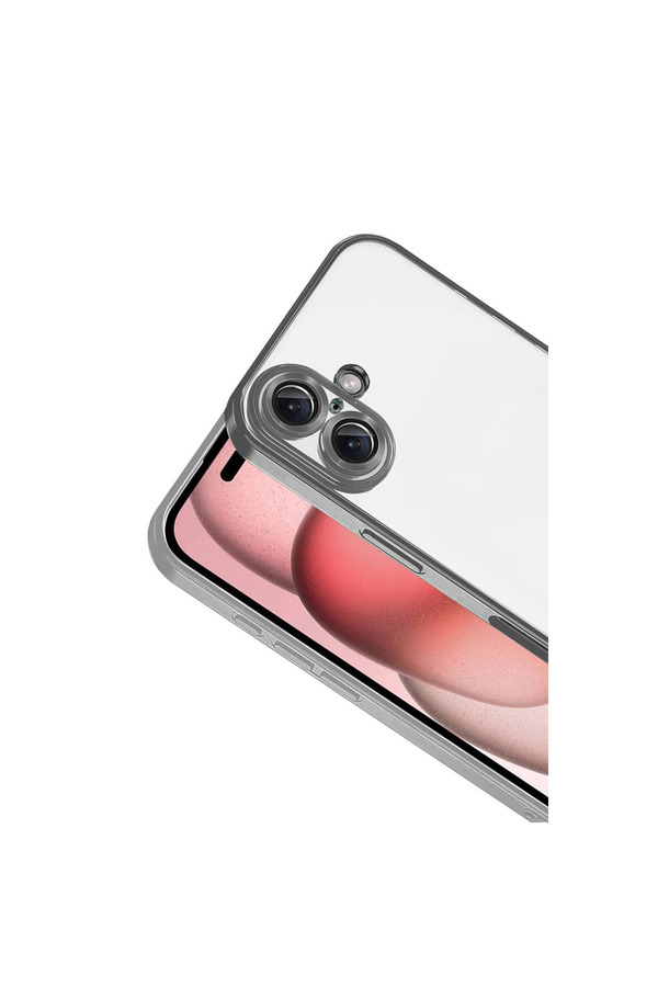 Evi̇mdeyokyok Apple İphone 17 Razer Lensli̇ Si̇li̇kon - Ti̇tan Gri̇