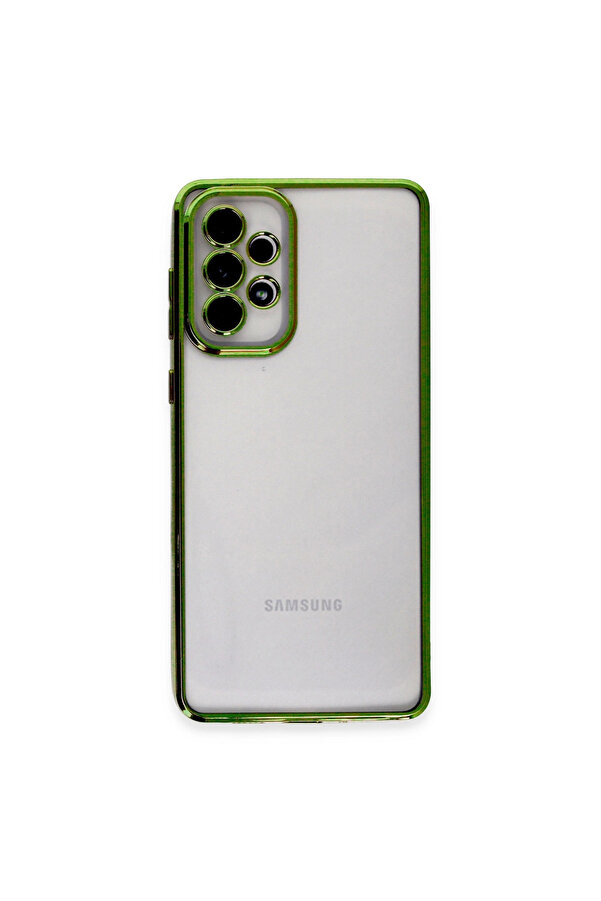 Evi̇mdeyokyok Samsung Galaxy A73 5G Kılıf Razer Lensli̇ Si̇li̇kon - Yeşi̇l