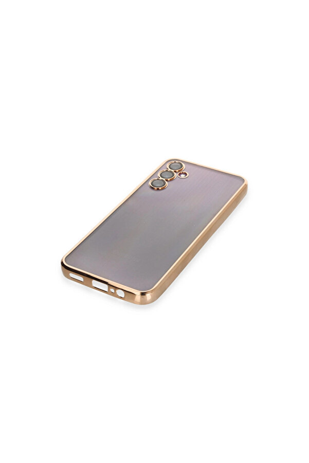 Evi̇mdeyokyok Samsung Galaxy A14 4G Kılıf Razer Lensli̇ Si̇li̇kon - Gold