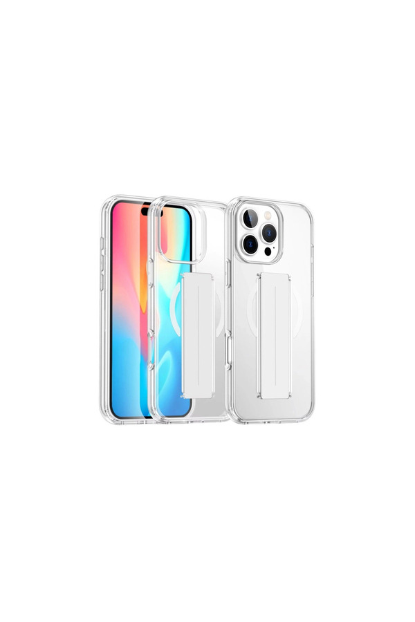 Evi̇mdeyokyok Joko Apple İphone 16 Pro Kılıf Alfa Magsafe Standlı Kapak - Şeffaf