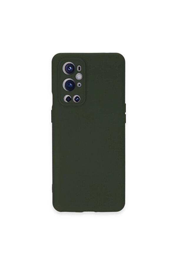 Evi̇mdeyokyok One Plus 9 Pro Kılıf Nano İçi̇ Kadi̇fe Si̇li̇kon - Koyu Yeşi̇l