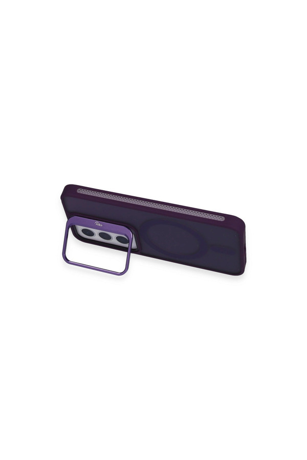Evi̇mdeyokyok Joko Samsung Galaxy S24 Flet Lens Magsafe Kapak - Deri̇n Mor