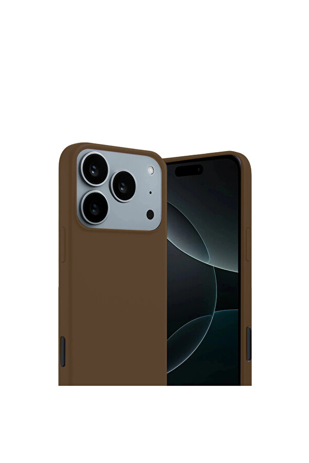 Evi̇mdeyokyok Apple İphone 17 Pro Max Fi̇rst Si̇li̇kon - Kahverengi̇