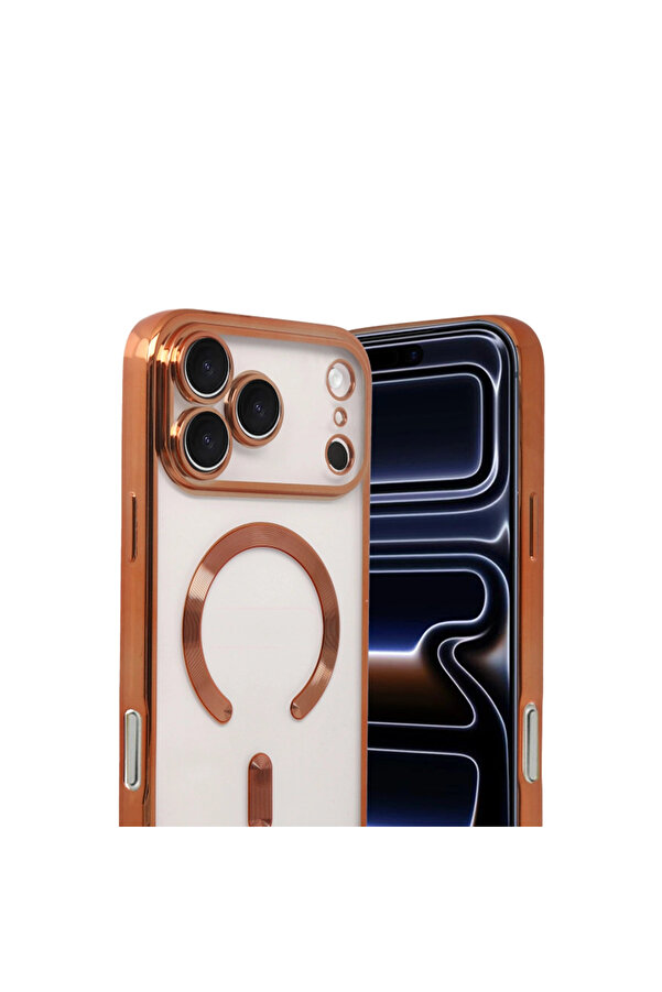 Evi̇mdeyokyok Apple İphone 17 Pro Kross Magneti̇csafe Kapak - Turuncu