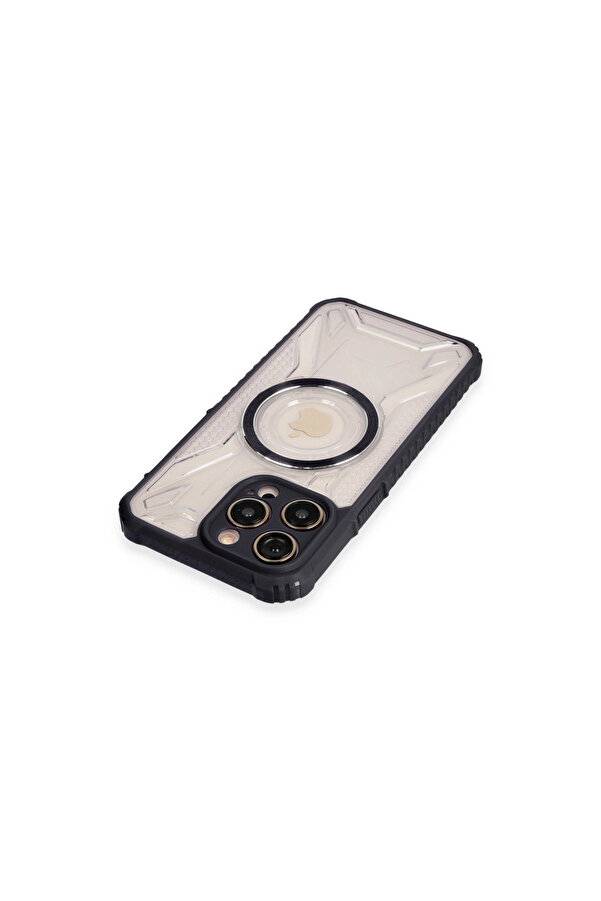 Evi̇mdeyokyok Apple İphone 14 Pro Kılıf Prag Magneti̇csafe Kapak - Si̇yah