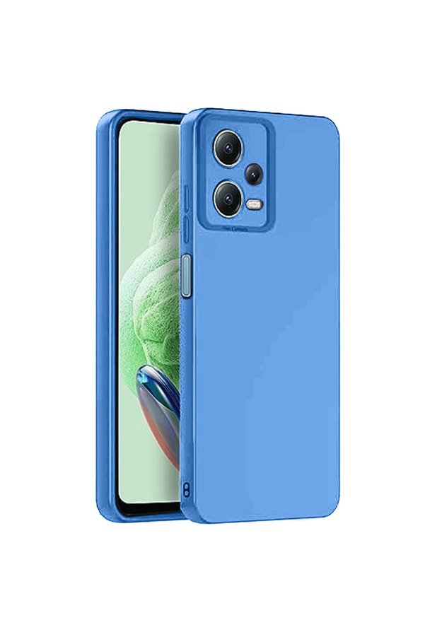 Evimdeyokyok Xiaomi Redmi Note 12 Pro 5G Kılıf Nano İçi Kadife Silikon - Mavi