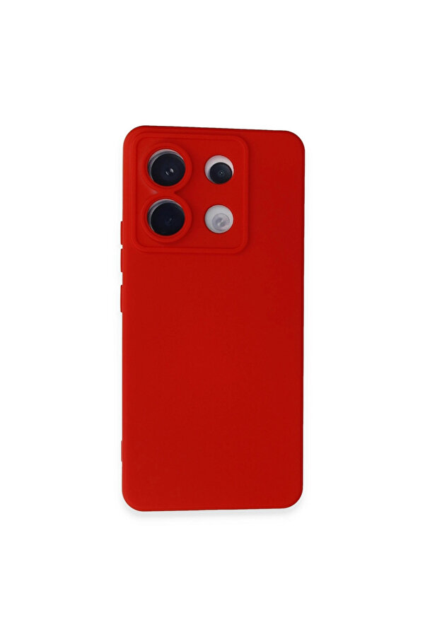 Evi̇mdeyokyok Xi̇aomi̇ Redmi̇ Note 13 Pro 5G Kılıf Nano İçi̇ Kadi̇fe Si̇li̇kon - Kırmızı
