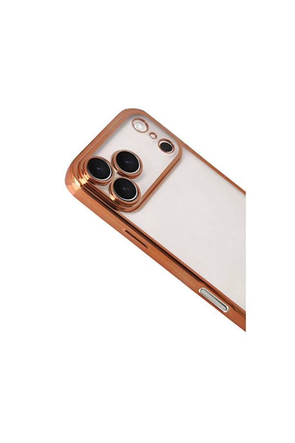 Evi̇mdeyokyok Apple İphone 17 Pro Razer Lensli̇ Si̇li̇kon - Turuncu