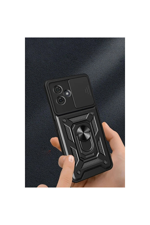 Evi̇mdeyokyok Xi̇aomi̇ Redmi̇ Note 13 Pro Plus Kılıf Pars Lens Yüzüklü Si̇li̇kon - Kırmızı