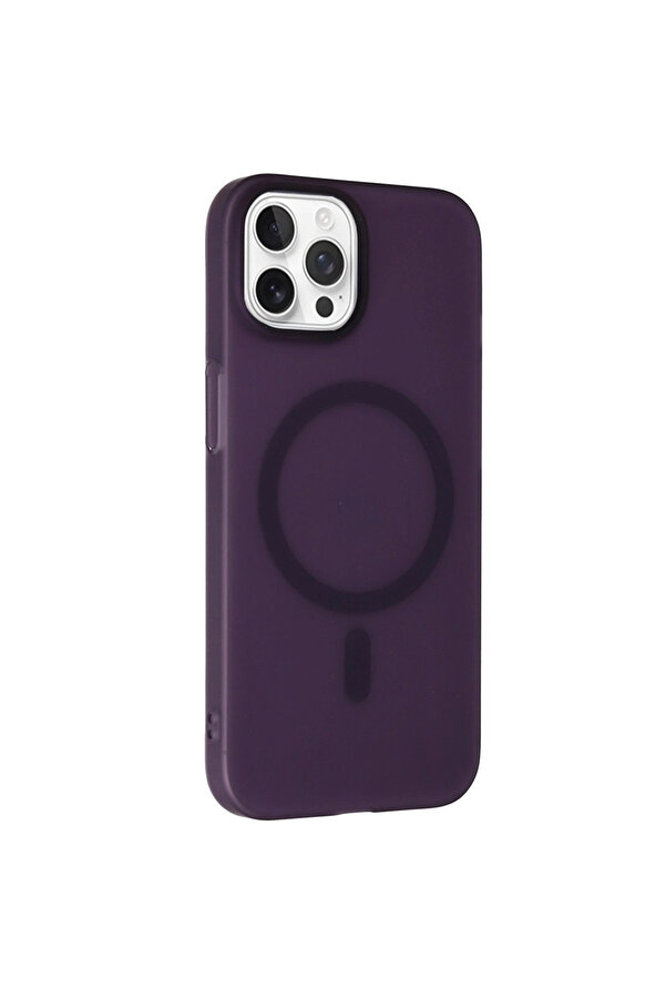 Evi̇mdeyokyok Joko Apple İphone 14 Pro Max Tuna Pc Sli̇m Magsafe Kapak - Deri̇n Mor
